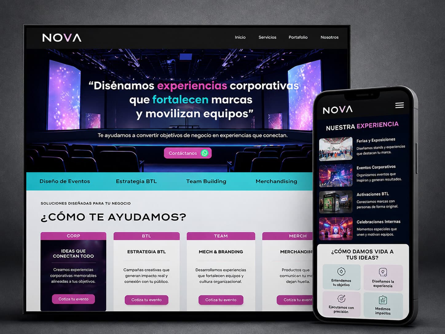Proyecto digital Nova BTL y Eventos
